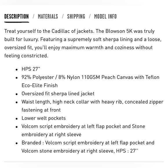 Volcom blowson 5k puffer jacket NWT - Picture 12 of 12